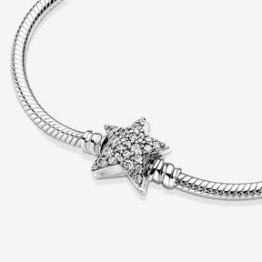 Pulseira com Fecho Estrela Assimétrica